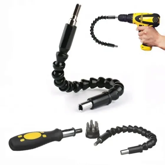 Удлинитель гибкий для отвертки и дрели Snake Bit 30см черный Коломыя