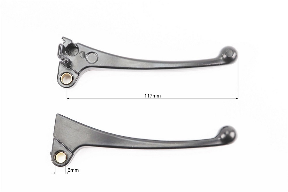 Важелі керма лівий, правий к-кт 2шт (барабан. гальмо) Honda DIO, чорні Киев - изображение 3