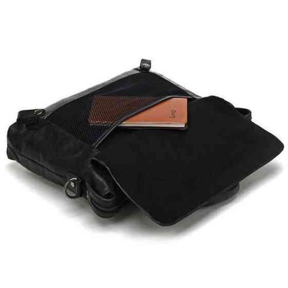 Сумка мужская Vintage 14067 с ручками Черная Киев