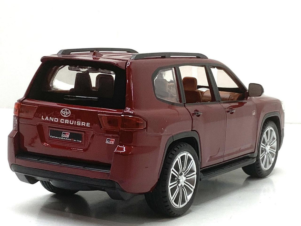 Машина Автосвіт Toyota Land Cruiser інерційна відчиняються двері капот багажник 20 см 1:24 Бордова (AP-2034) Чернігів - фото 7