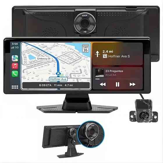 Автомобільний мультимедіа монітор T28H 10.26'' (1 камера) Auto CarPlay Bluetooth FM Київ