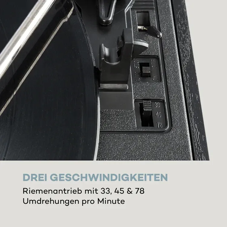 Стереосистема с виниловым проигрывателем в стиле ретро Auna Oakland DAB из Германии Днепр - изображение 8