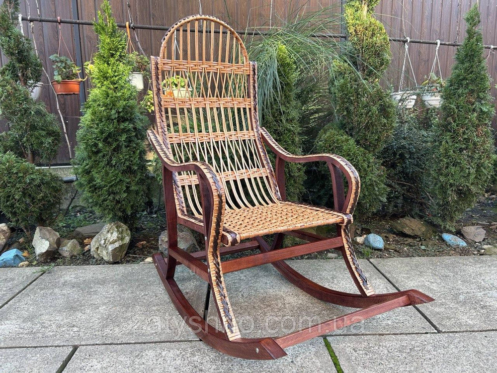 Кресло качалка сидяча из лозы и ротанга Киев - изображение 9