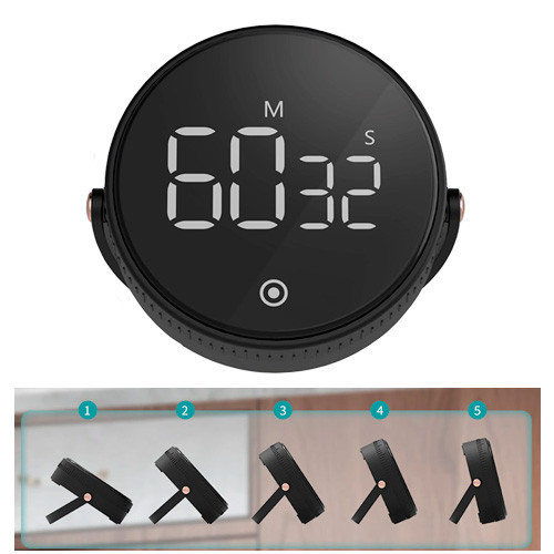 Кухонный таймер цифровой LED 90 дБ, секундомер магнитный F1, таймер для кухни и спорта Киев - изображение 1