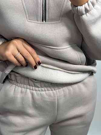 Флисовый спортивный костюм с молнией Капучино M-L Харьков