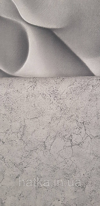 Шпалери вінілові на флізеліні Sintra Adria метрові під штукатурку структурні темно-сірі Київ - фото 4