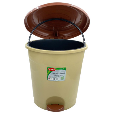 Контейнер для сміття Planet Household №3 з педаллю бежевий 12 л (10339) Вінниця - фото 3