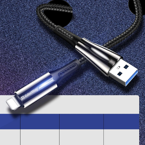 Кабель USB Lightning ColorWay CW-CBUL035-BK 2,4A 1м чорний Житомир - фото 8