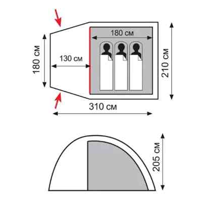 Палатка Totem Apache 3 (v2) (UTTT-023) Винница