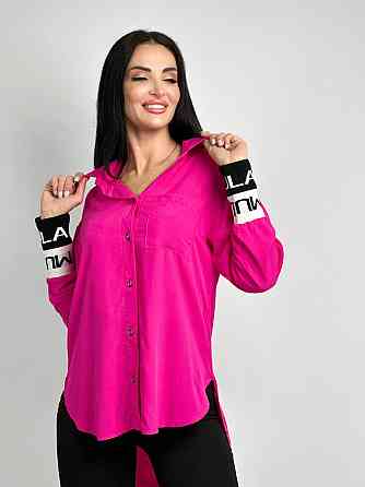 Удлиненная женская блузка 