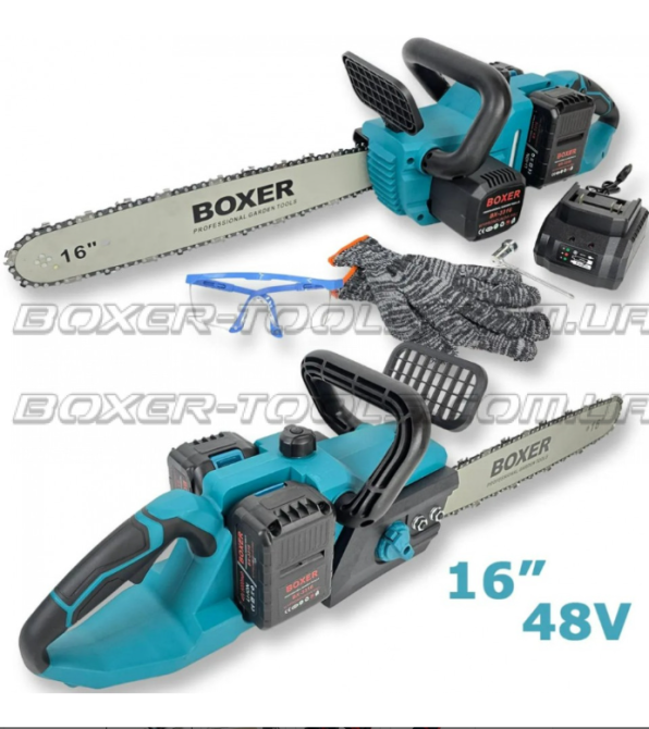 Акумуляторна бензопила BX-3316 16” 2x48V 5Ah, безщіткова ланцюгова пила, автозмащення Одеса - фото 11