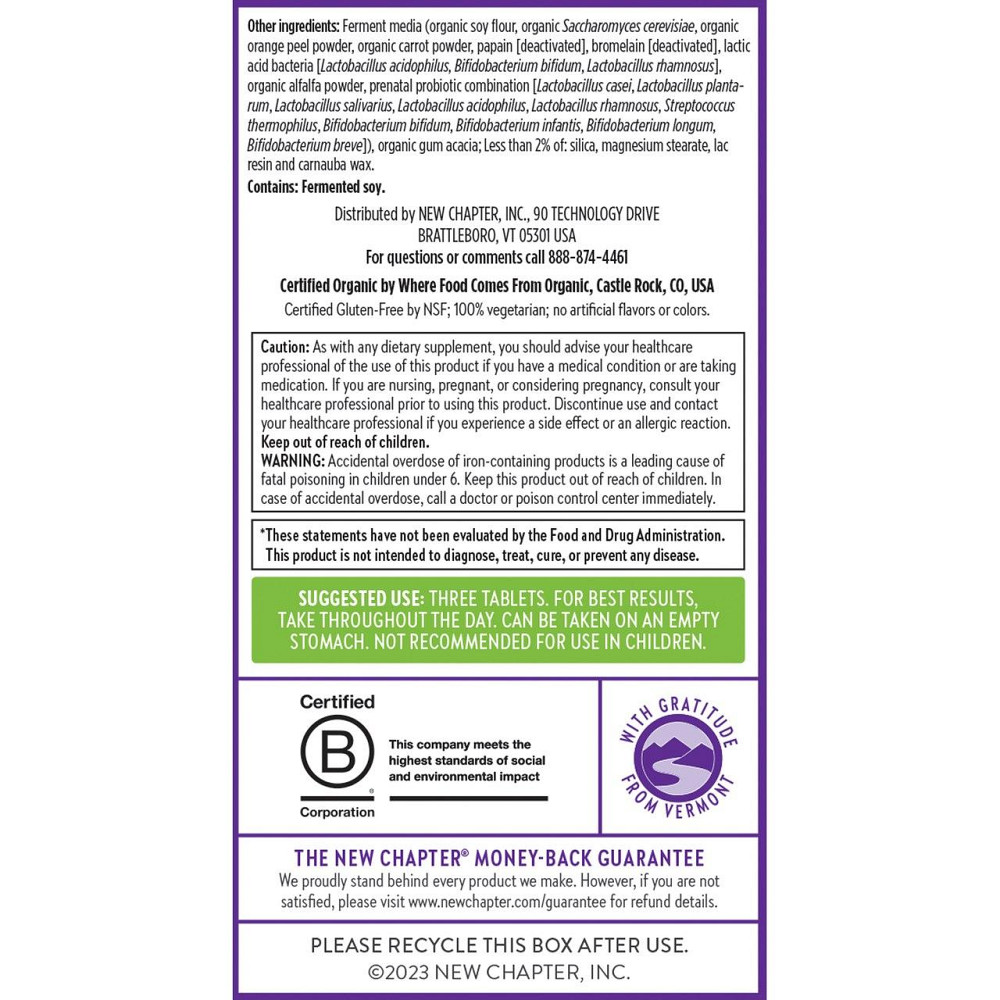 Мультивитамины для беременных New Chapter Perfect Prenatal Multivitamin 48 таб Киев - изображение 3