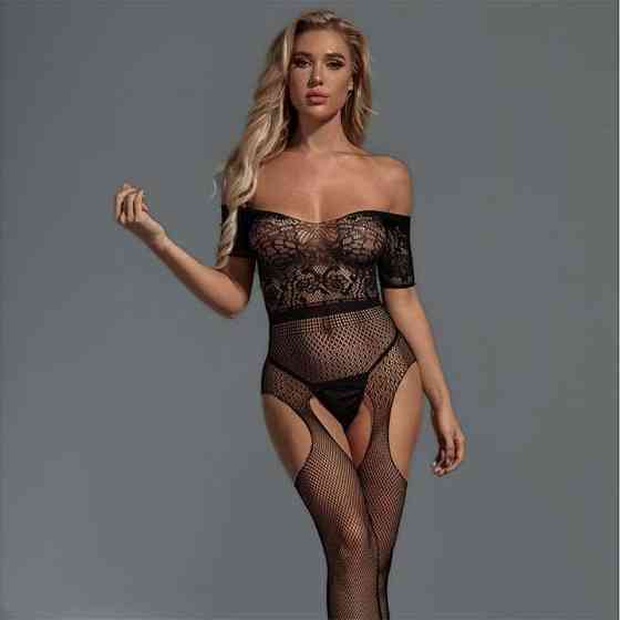 Спокусливий бодистокінг відкритими плечима S/M/L — Еротична білизна Вінниця