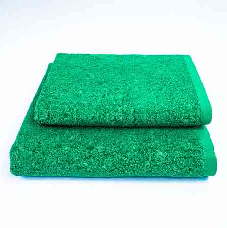 Набір махрових рушників 2шт GM Textile 50х90см, 70х140см 400г/м2 (Зелений) Суми