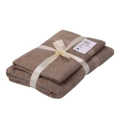 Полотенце Ardesto набор махровых Splendid 50х90 см, 70х140 см, 2шт, 100% хлопок, бежевый (ART2359BE) Винница