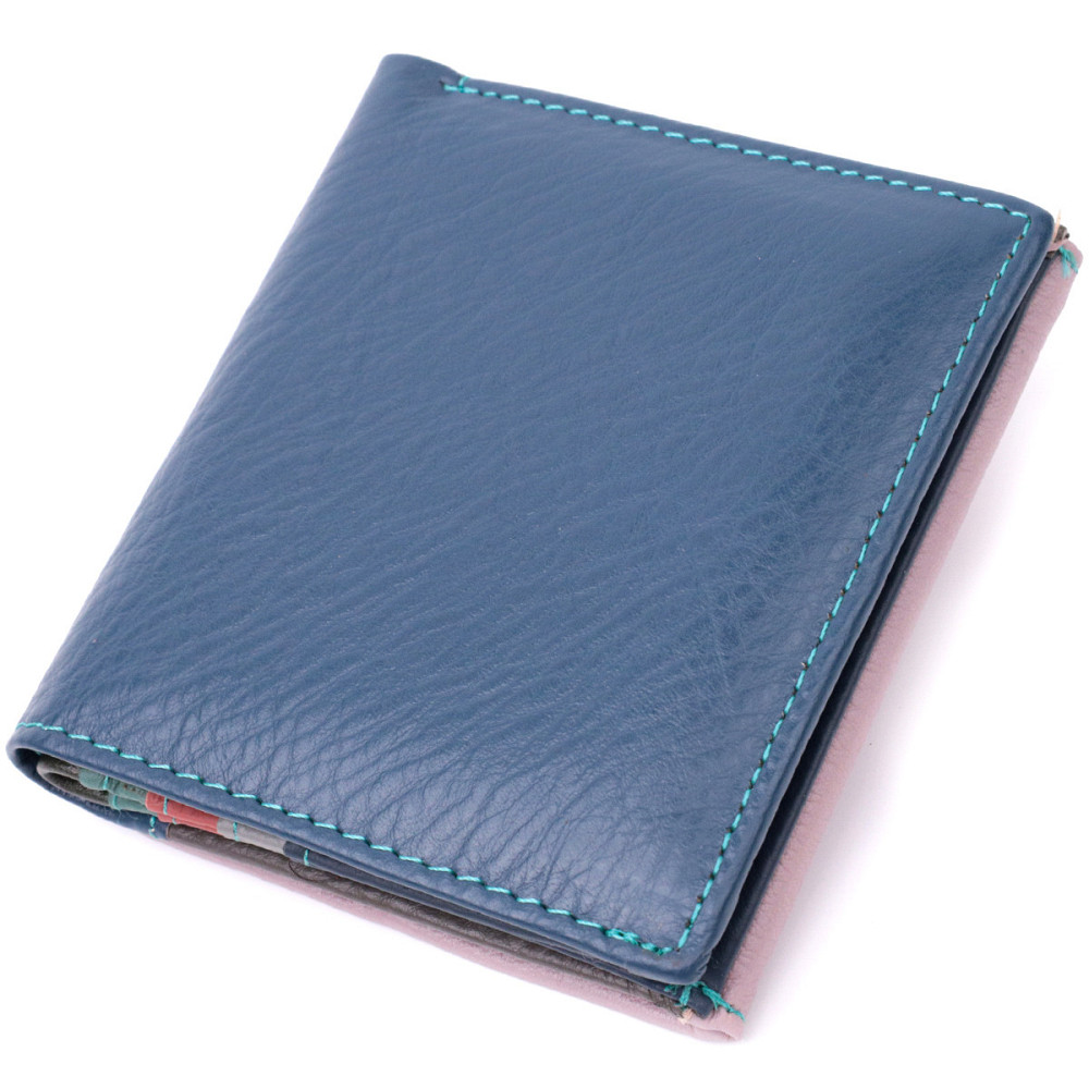 Симпатичный женский кошелек с оригинальной монетницей из натуральной кожи ST Leather 19512 Разноцветный Киев - изображение 9