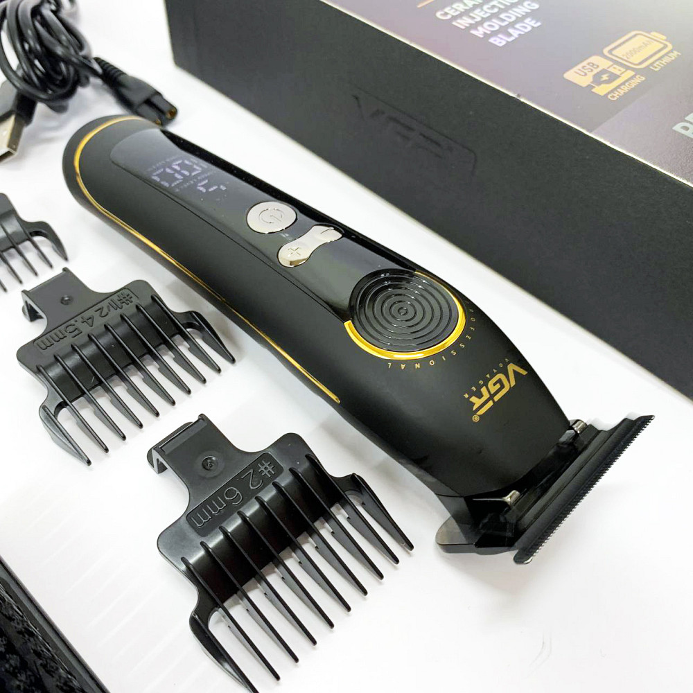 Тример для стрижки акумуляторний професійний, Електромашинка для волосся, Тример бездротовий VZ-45 Івано-Франківськ - фото 5