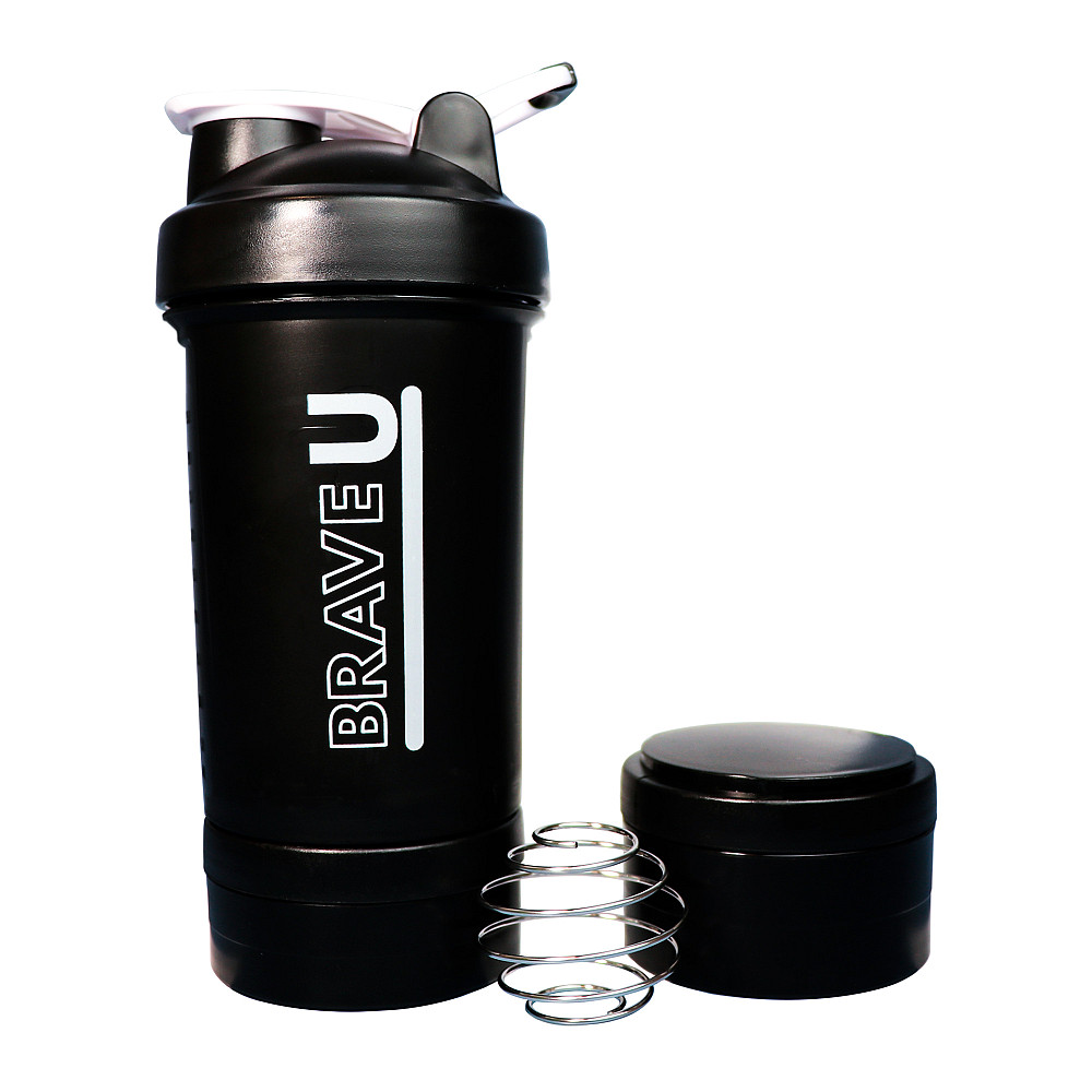 Shaker with containers 3 in 1 - 600ml (Black) Луцк - изображение 1