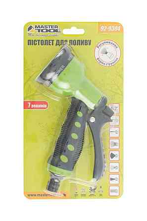 MASTERTOOL Пістолет для поливу MASTERTOOL SOFT LINE ½" 7 режимів TPR покриття 92-9304 Коломыя