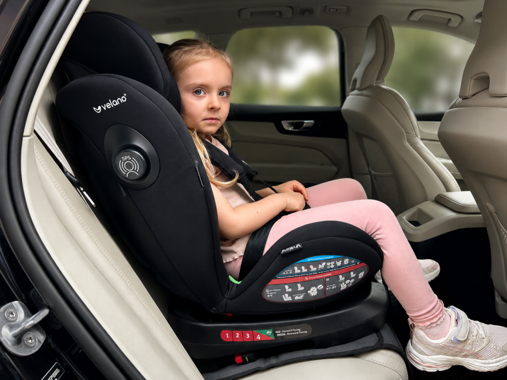 Автокрісло Velano Aura 360° i-Size від 0 до 12 років (40-150 см) Isofix (Чорний) Київ - фото 9
