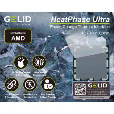 Термопрокладка Gelid Solutions HeatPhase Ultra for AMD CPU (PH-GC-01-A) Вінниця