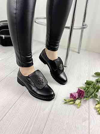 D and V Туфлі жіночі D and V 2031 чорні (весна-осінь, шкіра натуральна) (2244) Коломия