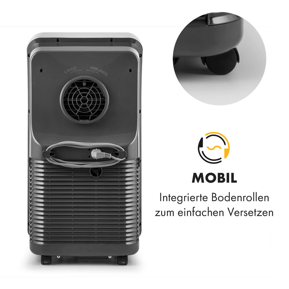 Мобильный кондиционер Metrobreeze New York 7k 7 000 BTU/2,1 кВт EEC Пульт дистанционного управления белый 7 Ровно - изображение 4