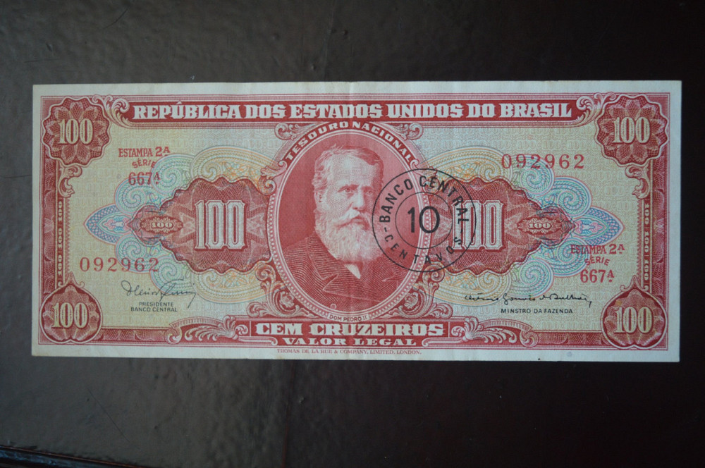 Бразилія 100 крузейро (БМ) 8 Полтава - фото 1
