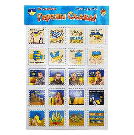 Набор магнитов на листе 