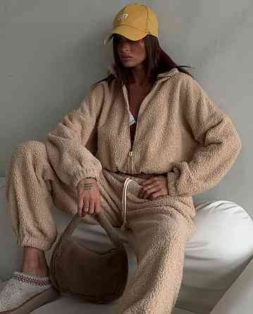 Женский уютный и теплый костюм из мягкой ткани «барашка» 46/48 Одесса