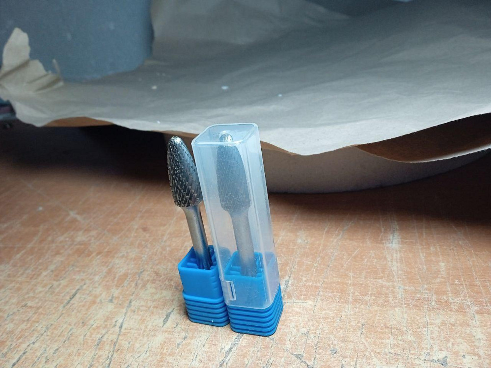 Борфреза FX еліпс 8×18×6 мм — твердосплавна шарошка по металу для дриля та гравера Харків - фото 4