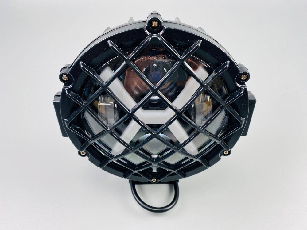 Фара головного світла LED, жовте та біле світло (ближній + дальній + DRL) 5.75 дюйма Мукачево - фото 10