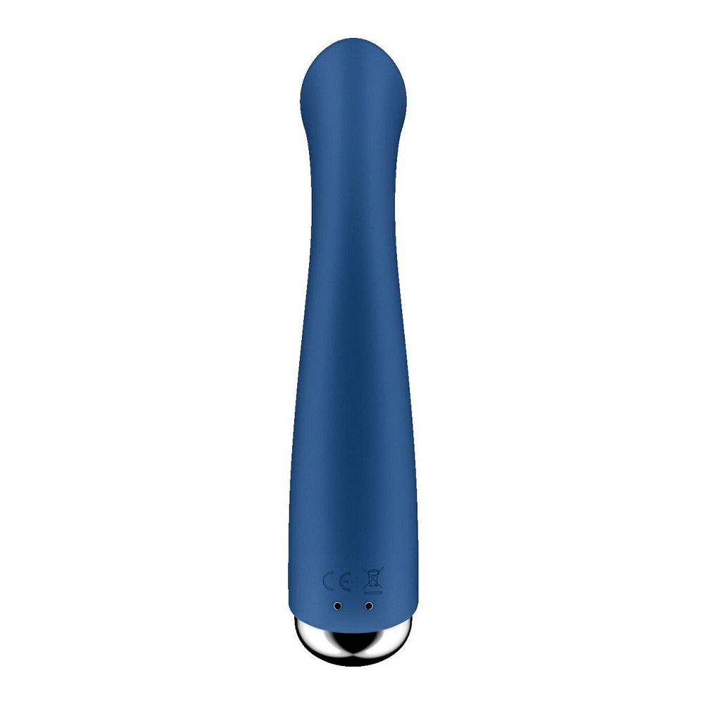 Вібратор з ротацією Satisfyer Spinning G-Spot 1 Blue, плоский майданчик для стимуляції точки G Sex Aura Київ - фото 4