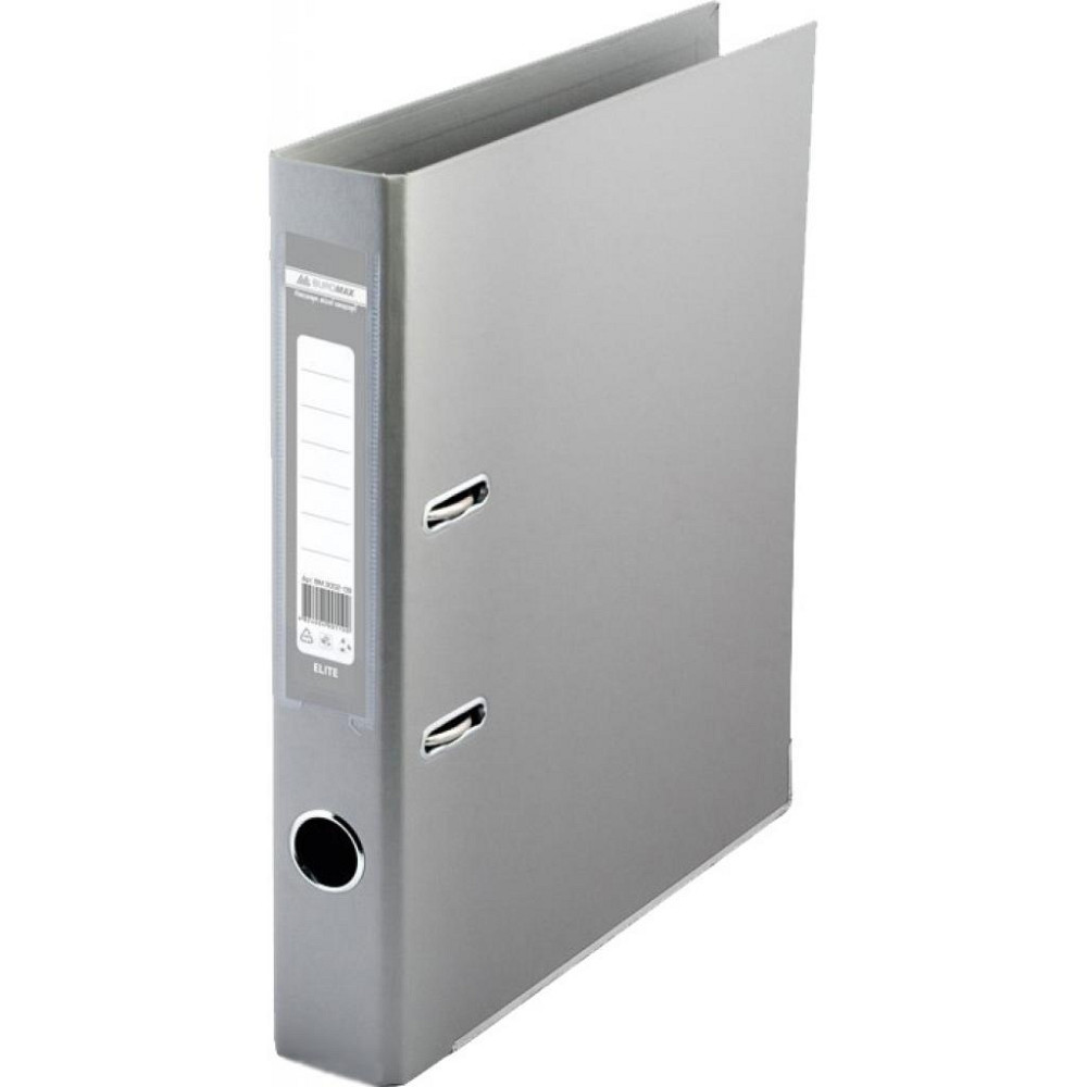 Папка - регистратор Buromax А4 double sided, 70мм, PP, gray, built-up (BM.3001-09c) Винница - изображение 1