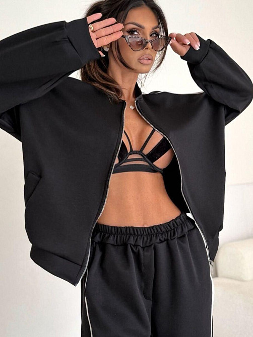 Жіночий стильний повсякденний костюм двійка двохнитка петля Одеса - фото 3