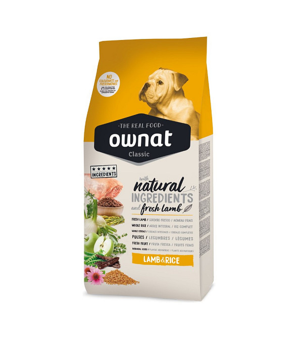 Овнат Ownat Classic Lamb & Rice (Dog) сухой корм для взрослых собак с ягненком и рисом 20 кг Винница - изображение 1
