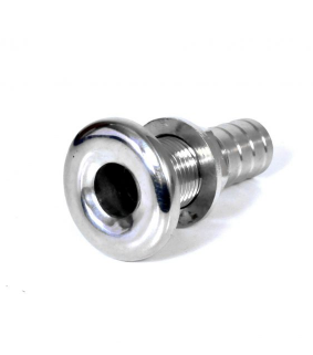 Штуцер сливной метал. d18мм/sea drains with hose adapter mirror polished s.s. Дніпро