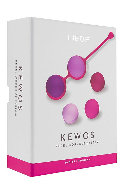 Вагінальні кульки Liebe Kewos — Cerise/Candy Violet, 5 кульок у комплекті, 15, 25, 35, 45 і 55 г Sex Aura Київ - фото 5
