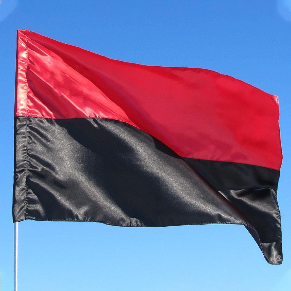 Прапор УПА 135х90 см,Червоно-чорний SBR Київ - фото 1