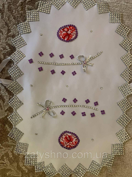 Кошик плетений білий великодні з квіткою Київ - фото 10