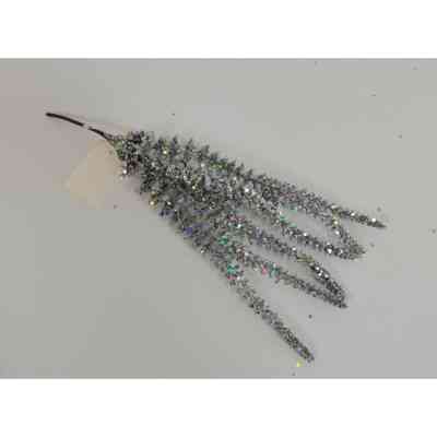 Декоративна гілка YES! Fun Верба 31см, срібло, гліттер (973885) Вінниця