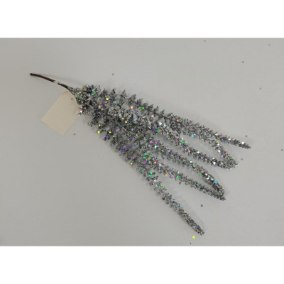 Декоративна гілка YES! Fun Верба 31см, срібло, гліттер (973885) Вінниця - фото 1