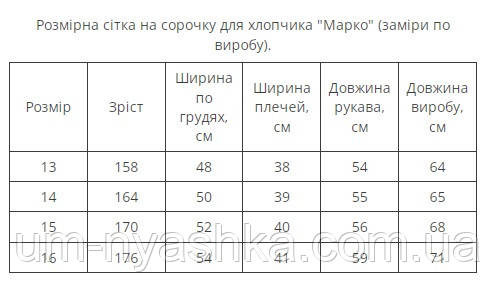 Підліткова вишиванка для хлопчика "Марко" червона 158-176 Кривий Ріг - фото 5