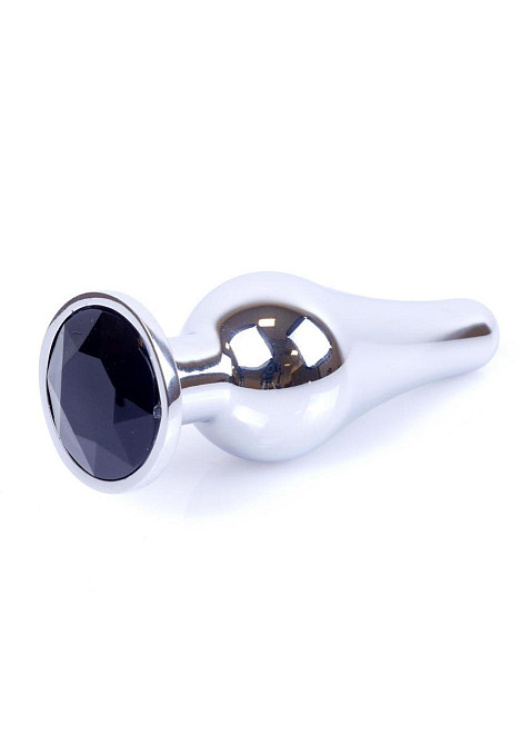 Анальная пробка - Jewellery Silver Long Plug Black Sex Aura Киев - изображение 8