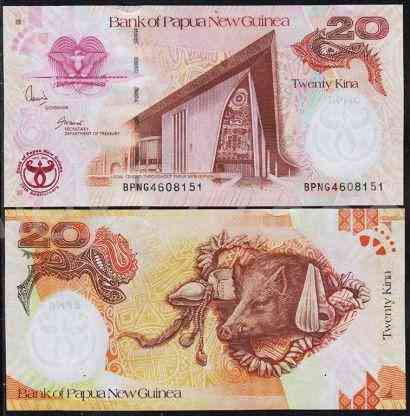 Папуа Новая Гвинея / Papua New Guinea 20 Kina 2008 Pick 36a UNC Полтава