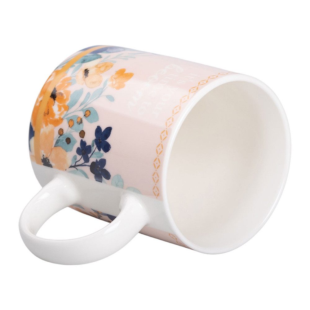 Liling Rongxiang Ceramic Чашка порцелянова з квітковим принтом 400 (мл) для чаю та кави RX-N240 Коломыя - изображение 3