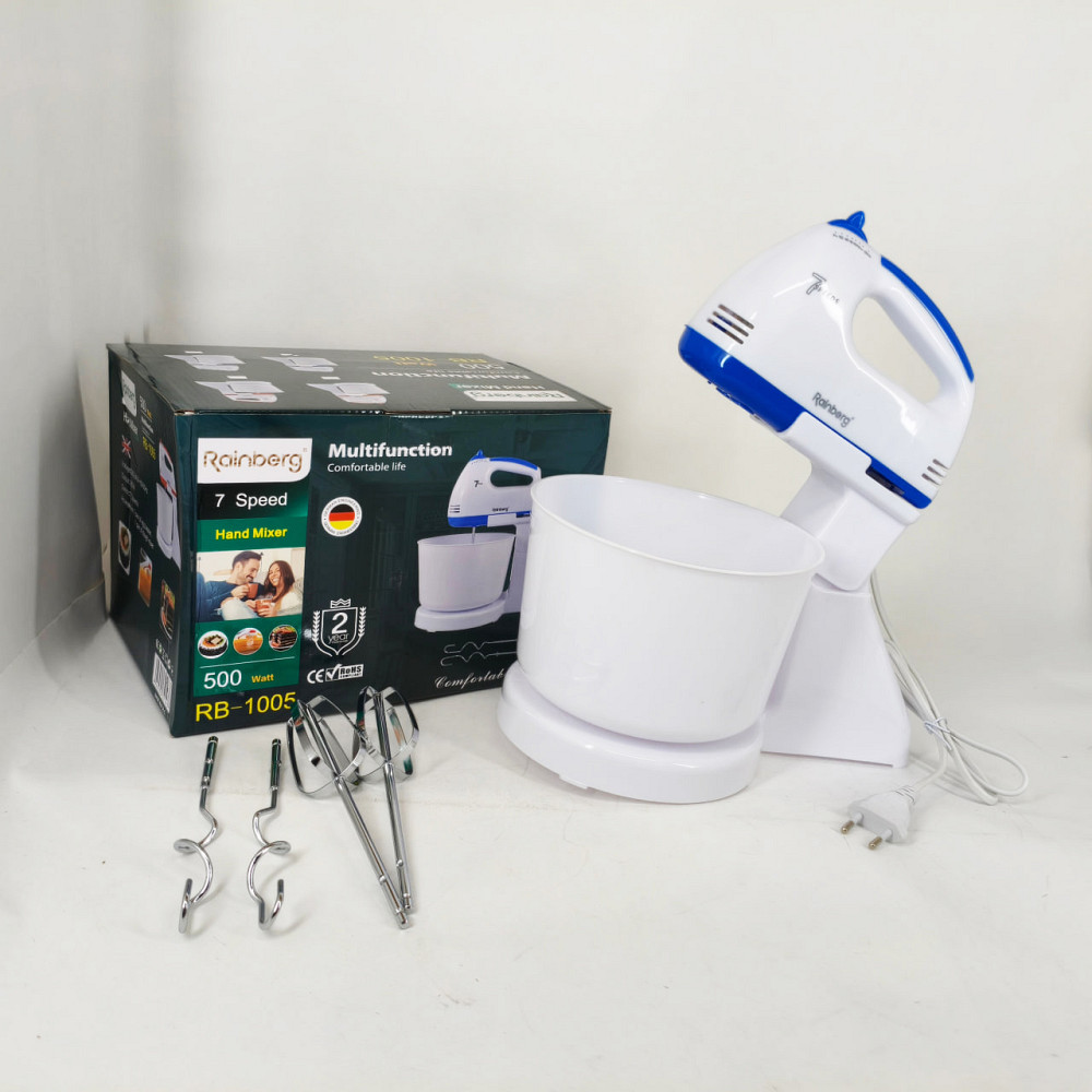 Нержавеющий миксер стационарный, Ручной миксер с чашей, Простой кухонный миксер для крем меда PF-56 Львов - изображение 2