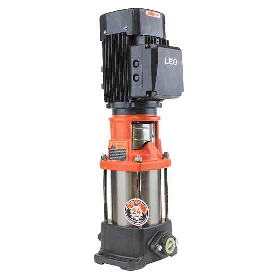 LEO Насос центробежный многоступенчатый вертикальный 380В 3кВт H 214(181)м Q 58(33)л/мин нерж L Коломия