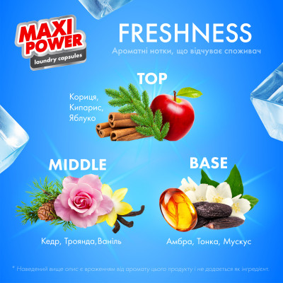 Капсули для прання Maxi Power Freshness 11 шт. (4823098414964) Вінниця - фото 2
