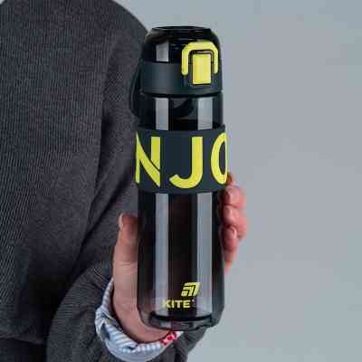 Бутылка для воды Kite 680 мл чорно-жовта (K25-1233-1) Винница